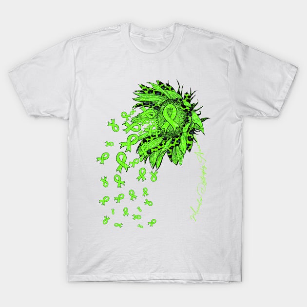 Muscular Dystrophy Awareness Awareness - Sunflower ribbon flowers fall T-Shirt by Lewis Swope